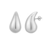Bella Tear Drop Studs in Silver Small